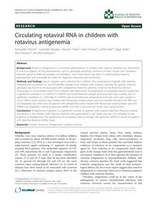 Circulating rotaviral RNA in children with rotavirus antigenemia