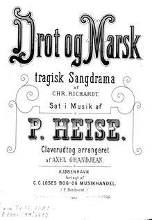 Partition complète (avec text above music), Drot og Marsk