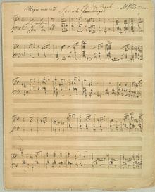 Partition complète, orgue Sonata, Hartmann, Johan Peter Emilius