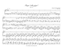 Partition complète, Fugue en G major, Fuga alla Giga, G major, Bach, Johann Sebastian