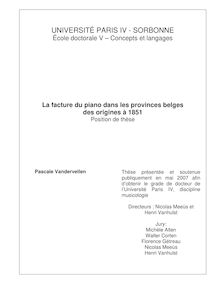 UNIVERSITÉ PARIS IV SORBONNE École doctorale V Concepts et langages