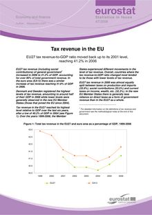 Tax revenue in the EU