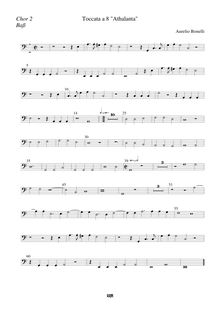 Partition chœur 2, basse, Primo libro de ricercari et canzoni, Il primo libro de ricercari et canzoni a quattro voci, con due toccate e doi dialoghi a otto