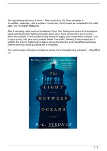 The Light Between Oceans A Novel Book Reviews