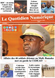 Le Quotidien Numérique d’Afrique n°2032 - Du lundi 19 septembre 2022