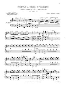 Partition complète, Orlando, Handel, George Frideric par George Frideric Handel
