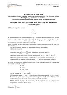 LM100 Méthodes de calcul et statistiques