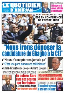 Le Quotidien d’Abidjan n°2913 - du jeudi 27 août 2020