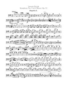 Partition basson 1, 2, Symphony No.9, Symfonie č.9, Z nového světa, From the New World
