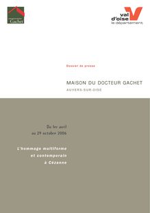 MAISON DU DOCTEUR GACHET - Comité du Tourisme et des Loisirs du ...