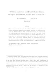 Outliers Correction and Distributional Timing of Higher Moments for Robust Asset Allocations