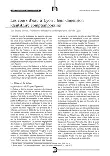 PDF 76Ko - Les cours d eau à Lyon : leur dimension identitaire ...