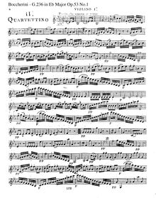 Partition parties complètes G.236, 6 corde quatuors, G.236-241 (Op.53)