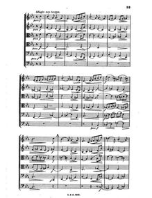 Partition , Adagio non troppo, corde Sextet en G minor, G minor