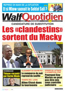 Walf  Quotidien n°8692 - du mardi 16 mars 2021