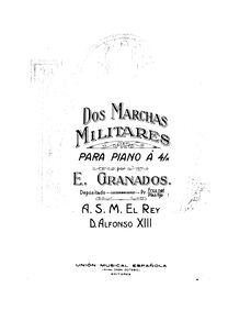 Partition complète, 2 Marchas militares, Granados, Enrique