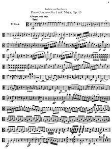 Partition altos, Piano Concerto No.1, C Major, Beethoven, Ludwig van