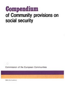 Compendium of Community provisions on social security