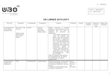 télécharger le document - Tableau-UE-LIBRES 2010-2011