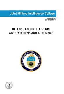 Defense and intelligence abbreviations and acronyms joint military