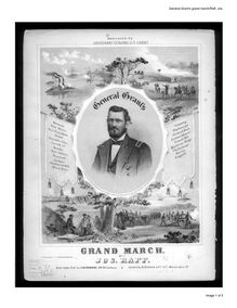 Partition complète, General Grant s Grand March, C major, Raff, Joseph Kaspar