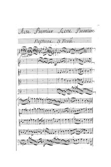 Partition Acte 1, La Naissance de Venus, Pastorale, Collasse, Pascal