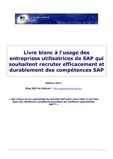 Livre Blanc des entreprises qui recrutent sur SAP