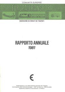 Rapporto annuale 1981