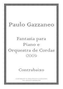 Partition Basses, Fantasia para Piano e Orquestra de Cordas, Piano and Orchestra