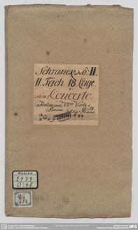 Partition parties complètes, violon Concerto en E minor, E minor par Johann Gottlieb Graun