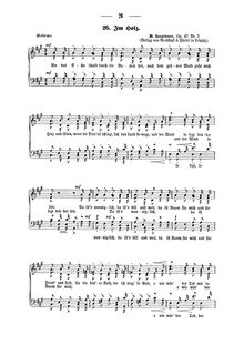 Partition complète, 6 chansons, Op.47, Sechs vierstimmige Lieder für Sopran, Alt, Tenor und Bass, Op. 47