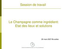 Le Champagne comme ingrédient - Insight Consulting