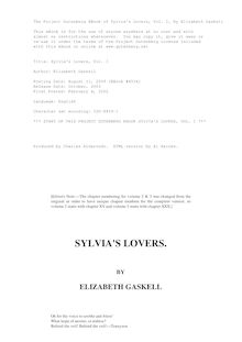Sylvia s Lovers — Volume 1