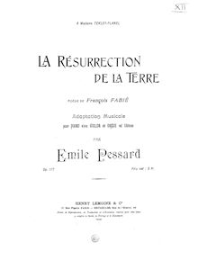 Partition complète et parties, La Resurrection de La Terre, Op.117