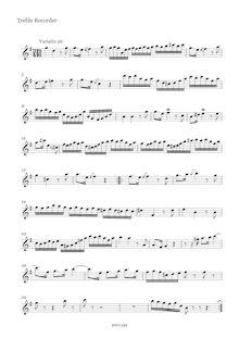 Partition Var.26 - aigu enregistrement , Goldberg-Variationen, Goldberg Variations ; Aria mit 30 Veränderungen ; Clavier-Übung IV
