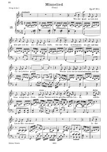 Partition complète (filter), 6 chansons, Op.47, 6 Gesänge, Op.47
