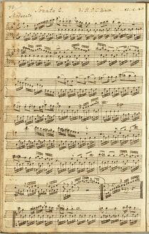 Partition complète, Piano Sonata en D major, D major, Zinck, Hartenack Otto Conrad