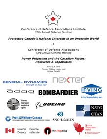 a panel - Protecting Canada's National Interests in an Uncertain ...