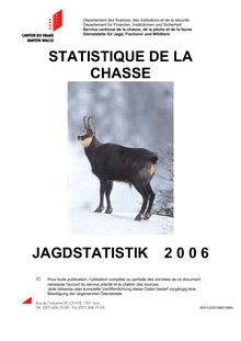 Statistiques chasse 2006