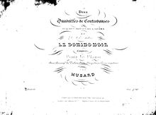 Partition complète, Deux Quadrilles de Contredanses sur des motifs de l opéra  Le Domino Noir  de Auber