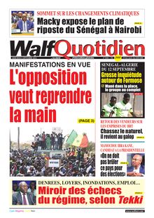 Walf Quotidien N°9430 - du 06/09/2023