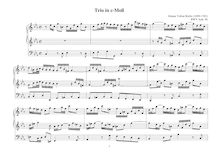 Partition complète, orgue Trio en C minor, C minor, Krebs, Johann Tobias par Johann Tobias Krebs