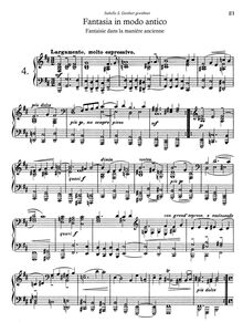 Partition , Fantasia en modo antico, 6 Stücke, Busoni, Ferruccio
