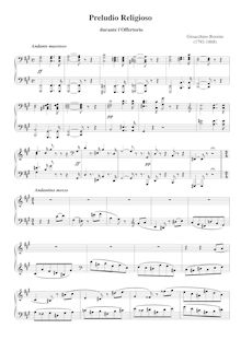 Partition complète, Petite messe solennelle, Rossini, Gioacchino, durante l offertorio par Gioacchino Rossini