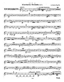 Partition clarinette 2 (en A) (cleaned), violoncelle Concerto, Concerto Pour Violoncelle Avec Orchestre Ou Piano