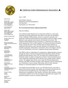 Comment letter from Basketweaver Association
