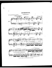 Partition No.2: Scherzo. Allegretto grazioso, Aquarellen. Kleine Tonbilder für Pianoforte