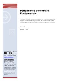 Performance Benchmark Fundamentals 20080909