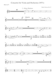 Partition Brass, Concerto pour viole de gambe et petit orchestre