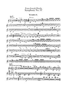 Partition trompette 1, 2 (C), Symphony No.97 en C major, Sinfonia No.97